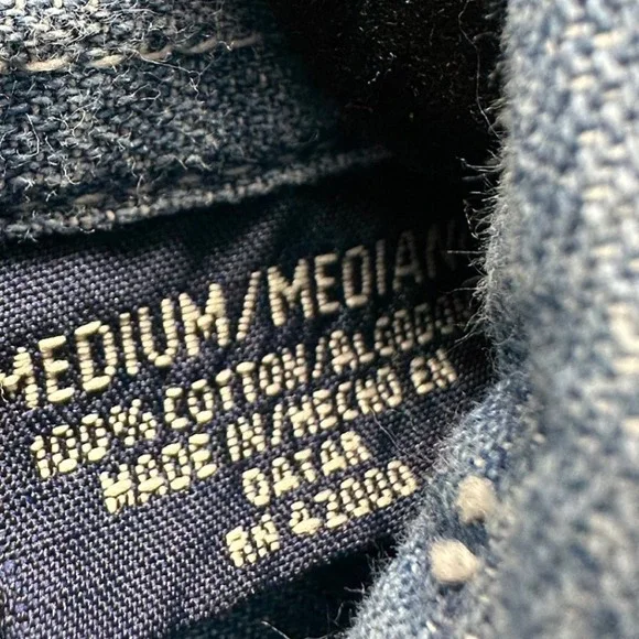 Vintage Route 66 Hand Painted Horse Denim Shirt Women's M Blue Workwear Cotton - Picture 3 of 9